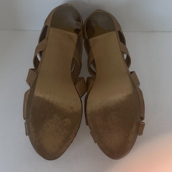 PURE ALFRED SUNG | Women's Stiletto Heels Tan Size 10 - Picture 7 of 8